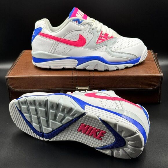 Nike Air Cross Trainer 3 Low Hyper Pink Racer Blue - Picture 1 of 10